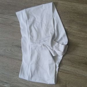 I heart raves white shorts